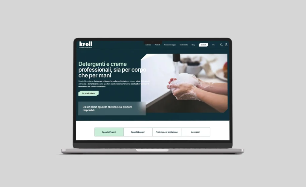 come appare il nuovo sito di kroll ai visitatori